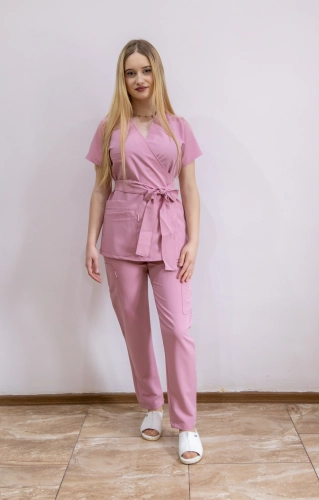 Games Komplet medyczny damski Bella, bluza kopertowa, tunika, basic, premium, nowość